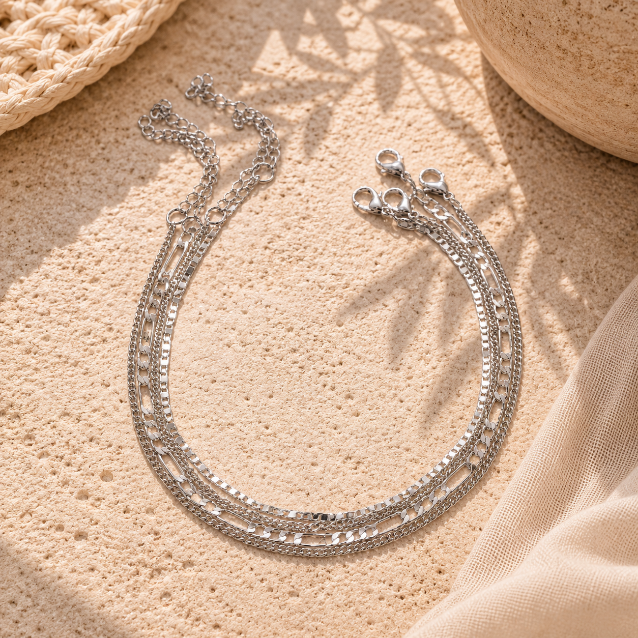 Fashion Simple Multi-Layer Anklet
