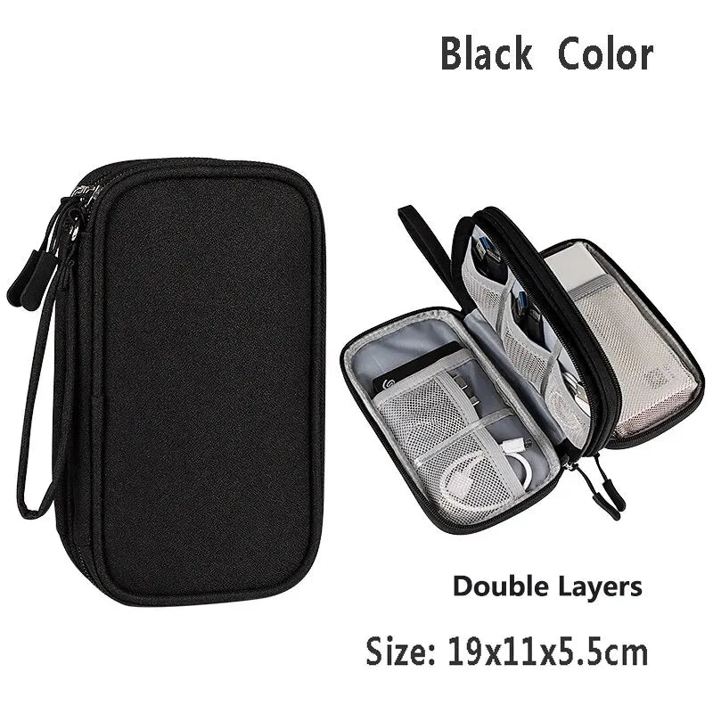 Travel Tech Organizer Case – Cable & Charger Storage Bag
