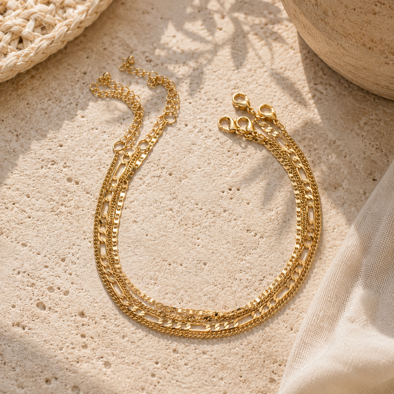Fashion Simple Multi-Layer Anklet