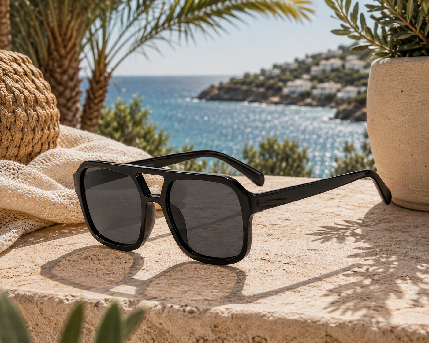Coastal Luxe Oversized Square Polarized Sunglasses | UV400 Women's Shades