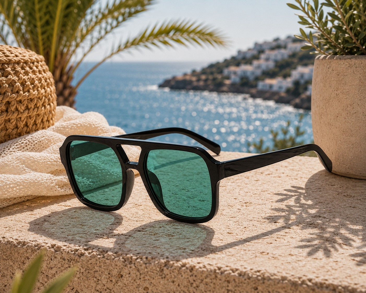 Coastal Luxe Oversized Square Polarized Sunglasses | UV400 Women's Shades