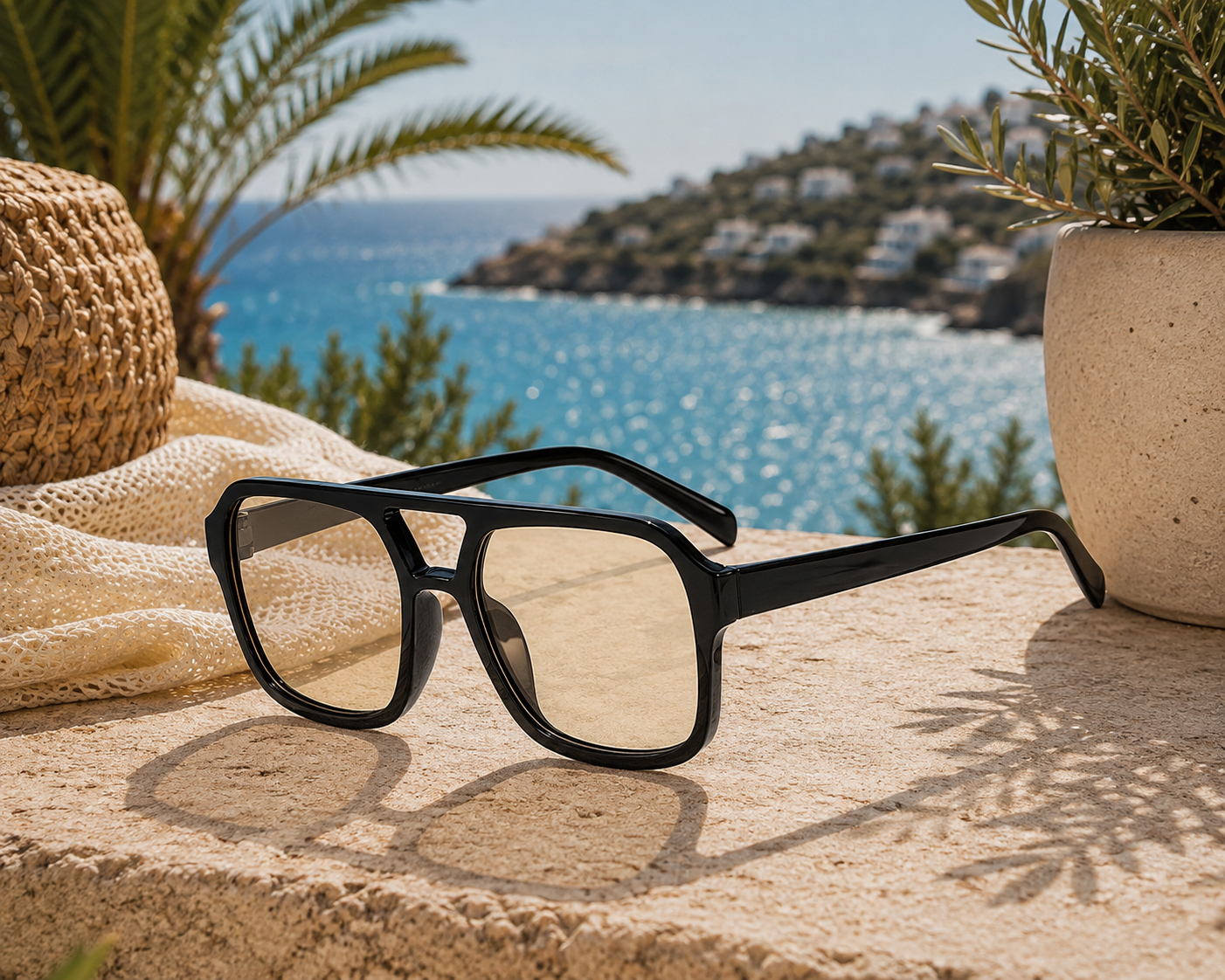 Coastal Luxe Oversized Square Polarized Sunglasses | UV400 Women's Shades