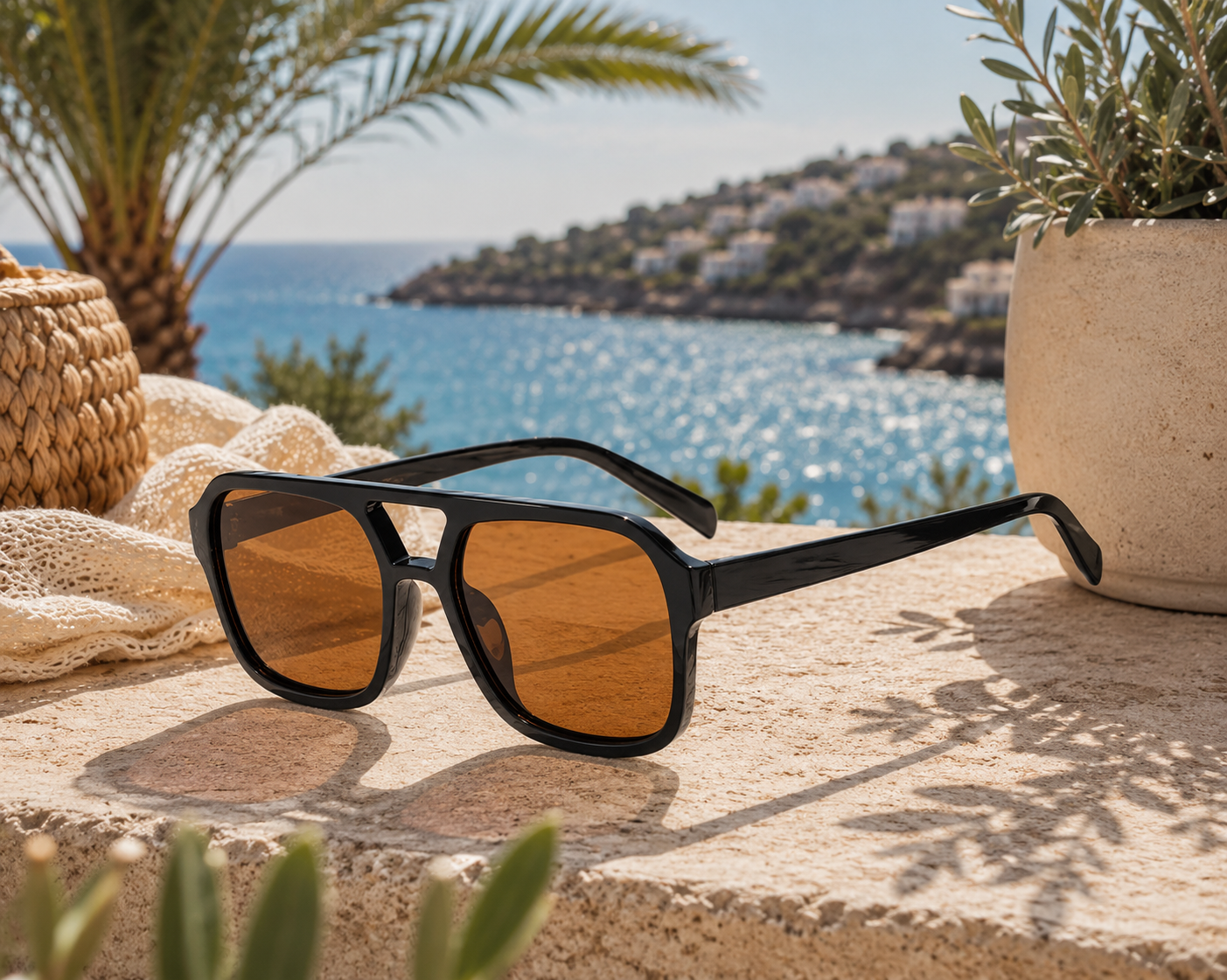 Coastal Luxe Oversized Square Polarized Sunglasses | UV400 Women's Shades