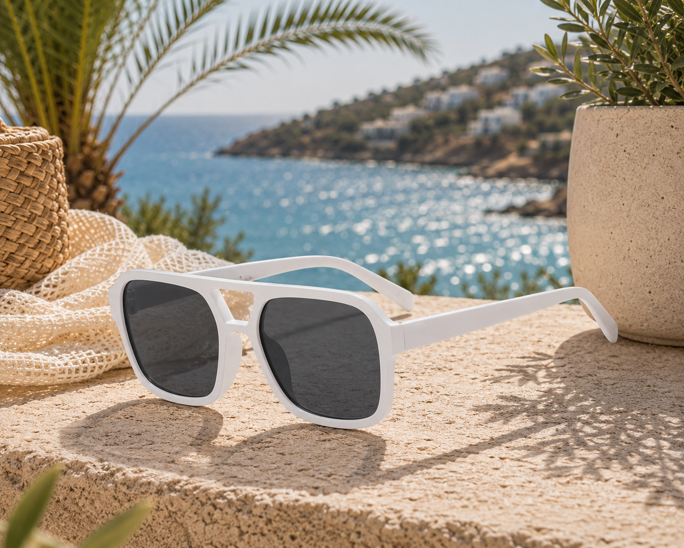 Coastal Luxe Oversized Square Polarized Sunglasses | UV400 Women's Shades