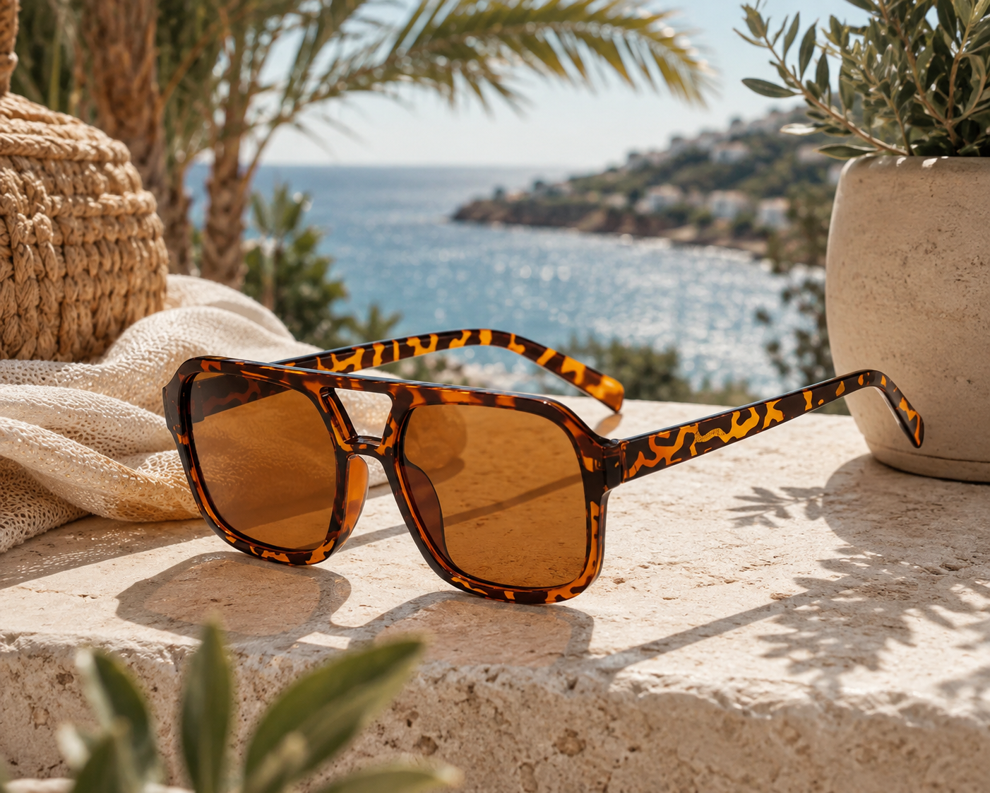 Coastal Luxe Oversized Square Polarized Sunglasses | UV400 Women's Shades