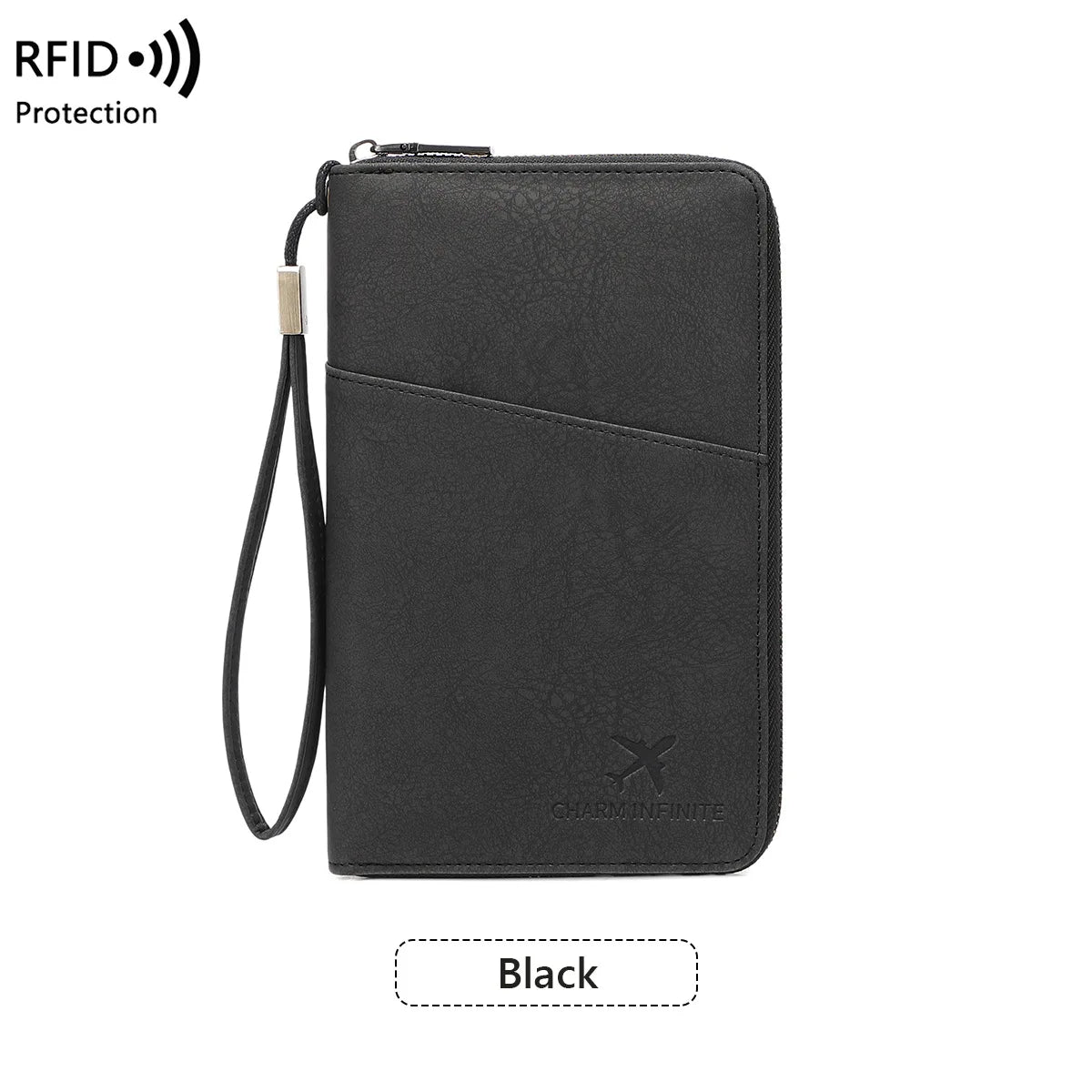 RFID Travel Passport Wallet & Document Organizer