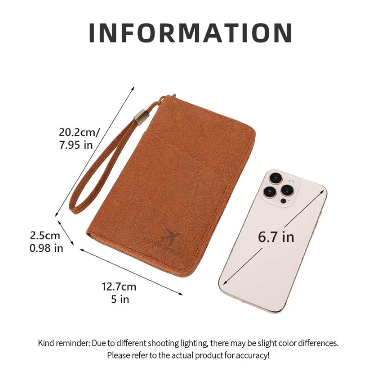 RFID Travel Passport Wallet & Document Organizer