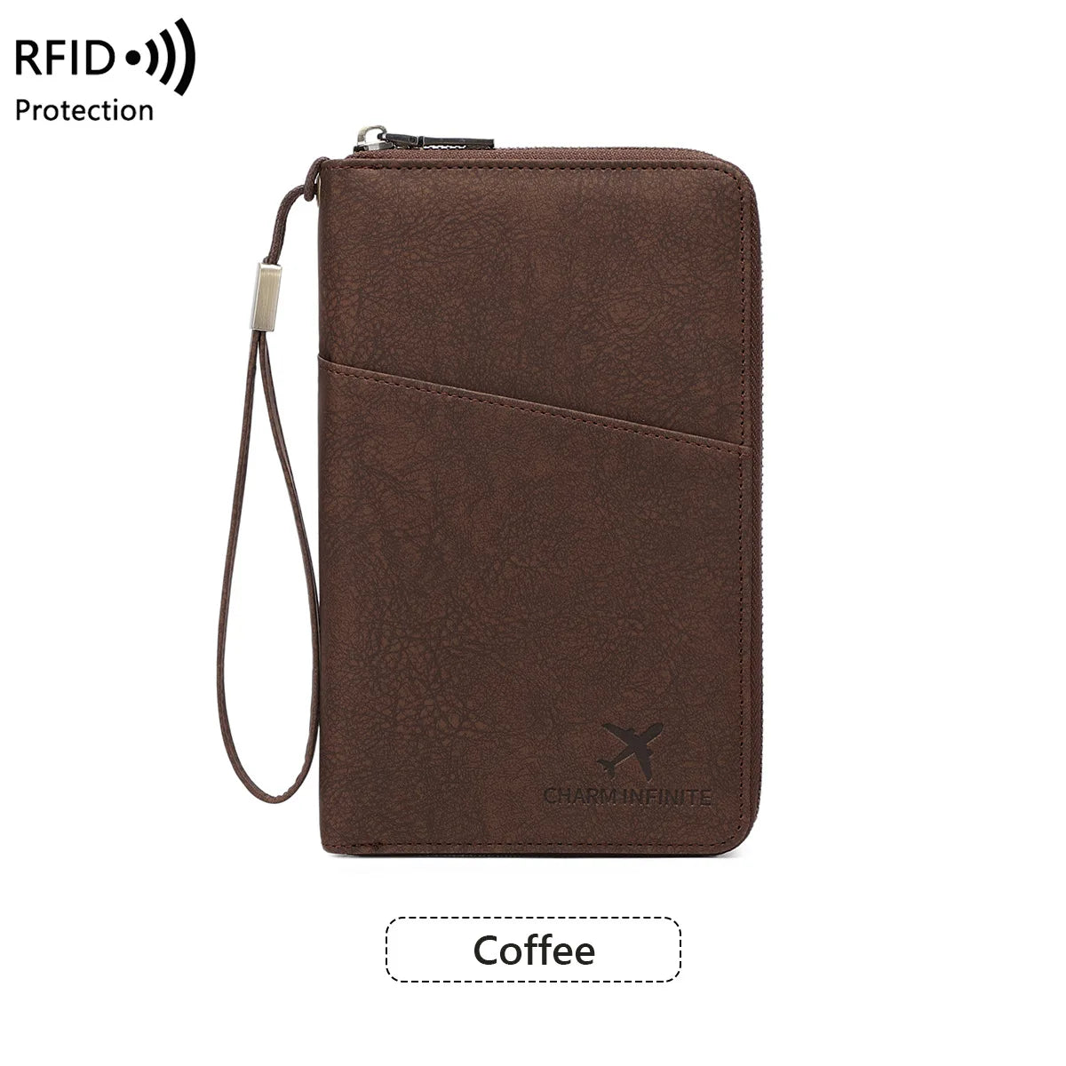RFID Travel Passport Wallet & Document Organizer
