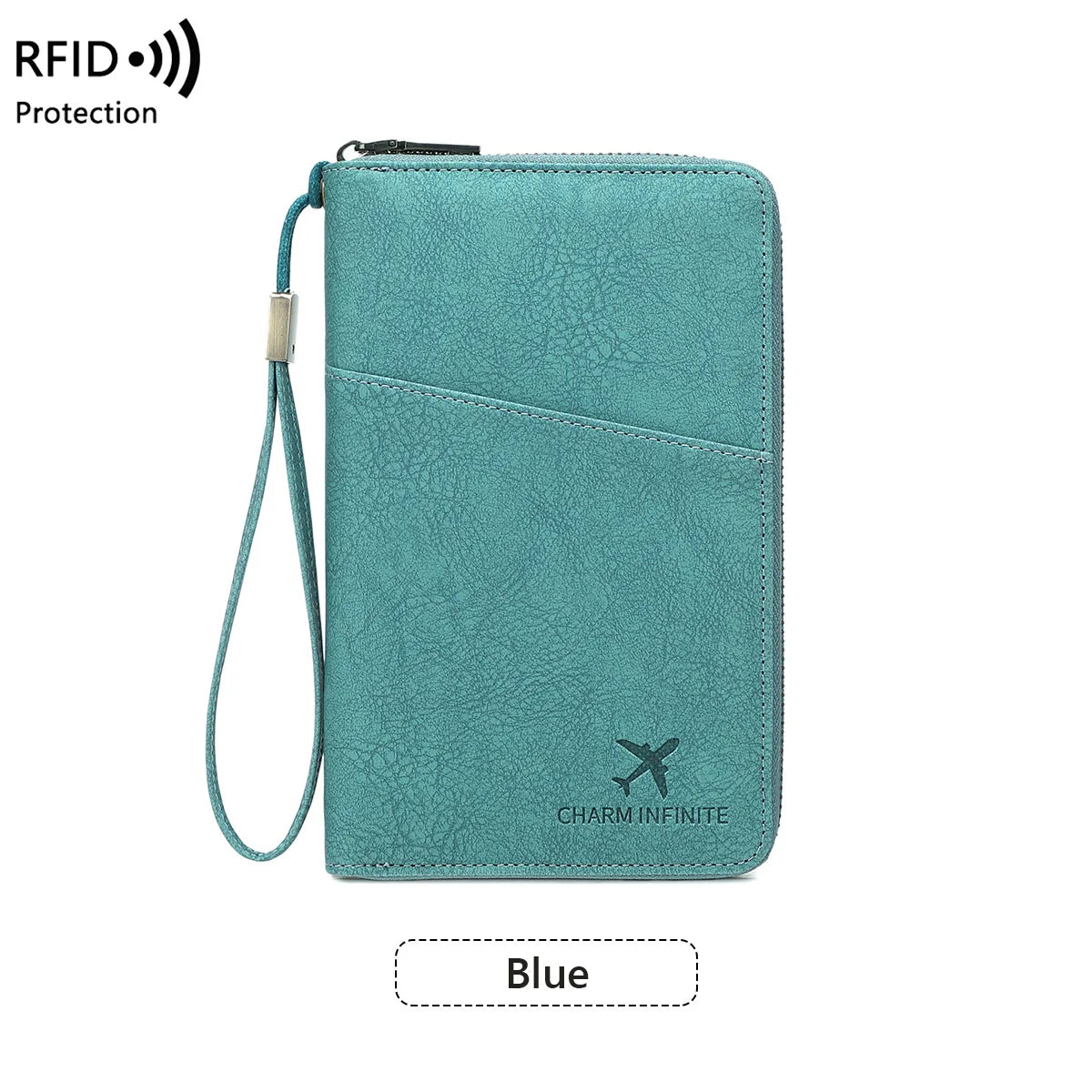 RFID Travel Passport Wallet & Document Organizer