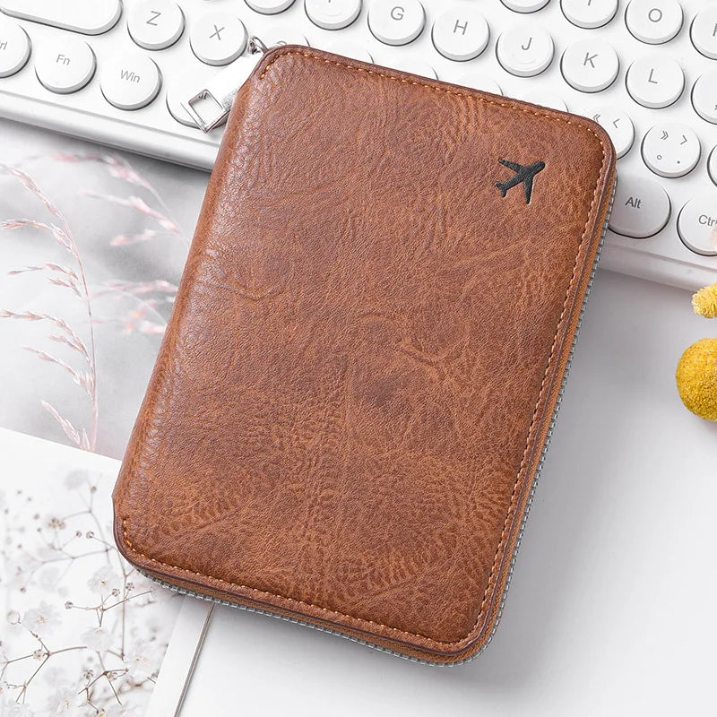 RFID Travel Passport Wallet & Document Organizer