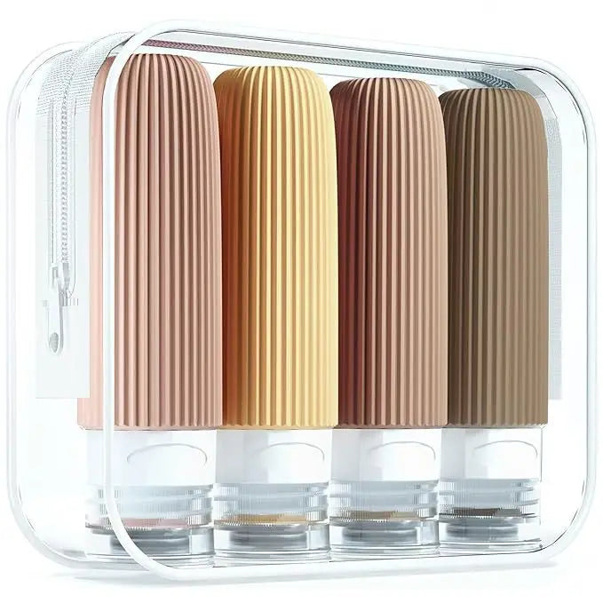 4-Piece TSA-Approved Travel Bottle Set
