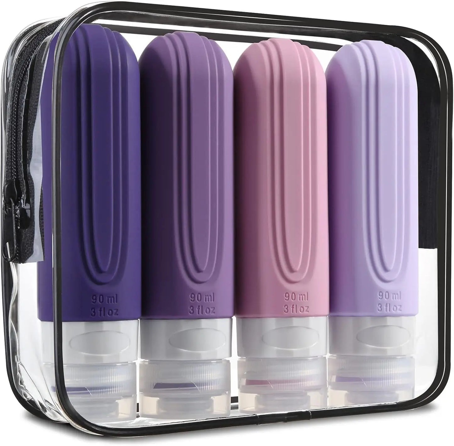 4-Piece TSA-Approved Travel Bottle Set
