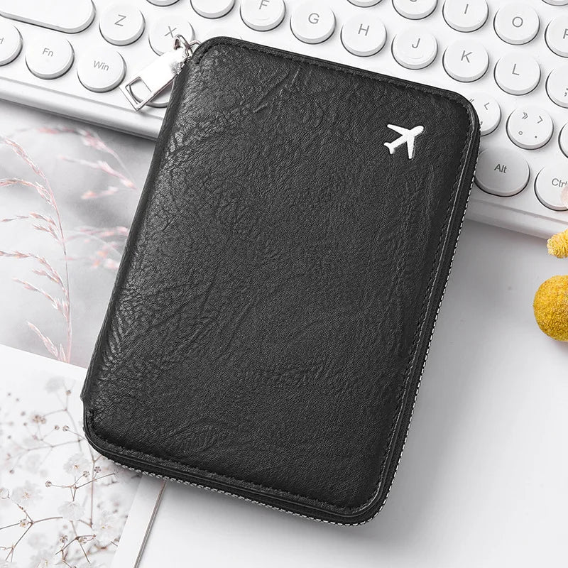 RFID Travel Passport Wallet & Document Organizer