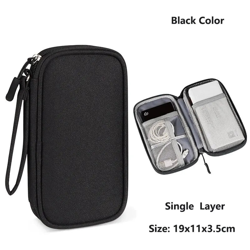 Travel Tech Organizer Case – Cable & Charger Storage Bag