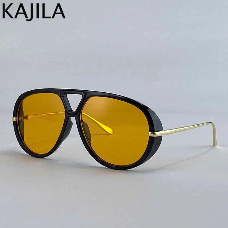 Luxe Oversized UV400 Aviator Sunglasses for Women